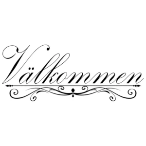 Välkommen-väggdekor-text-svart
