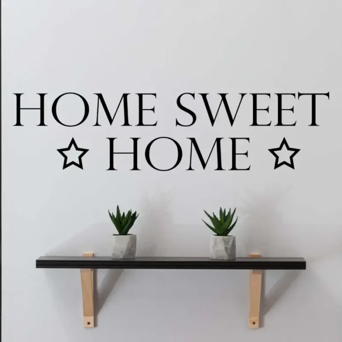 Home-sweet-home-väggdekor-hall-stjärna