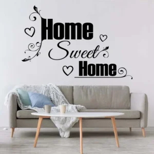 Home-sweet-home-väggdekor-väggtext-hjärta