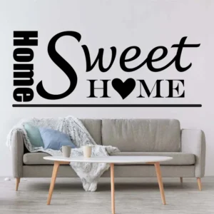 Home-sweet-home-väggdekor-väggtext-streck