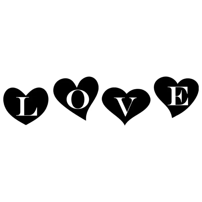 Love-hjärta-väggtext-svart