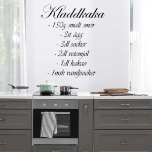Recept-kladdkaka-väggdekor