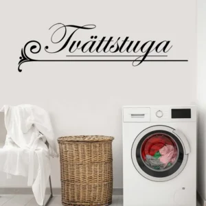 Tvättstuga-väggdekor-väggtext-dörr-tvätt