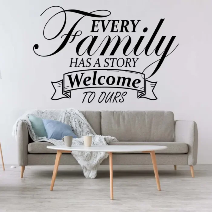 Every-family-has-a-story-väggdekor