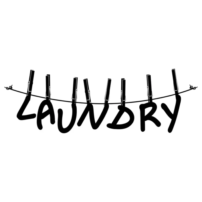 Laundry-väggdekor-tvättstuga-svart
