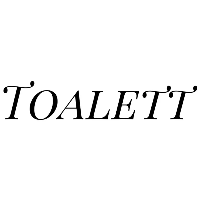 Toalett-väggdekor-dörr-skylt-svart