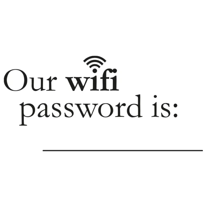 Our Wifi Password Is - Väggdekor - Bild 2