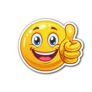 Smiley-face-tumme-upp-sticker-klistermärke